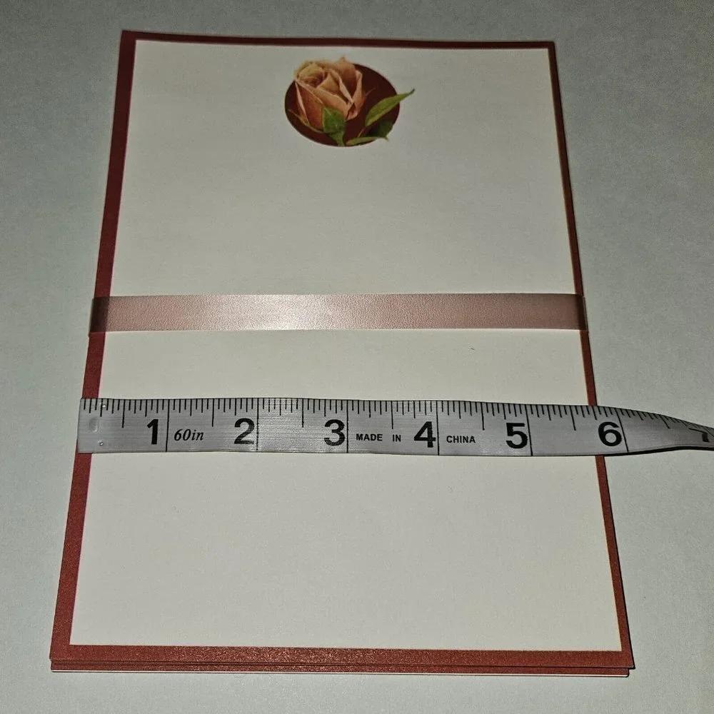 VTG American Greetings Rose Stationery Decorated Plain Sheets Envelopes Lot READ